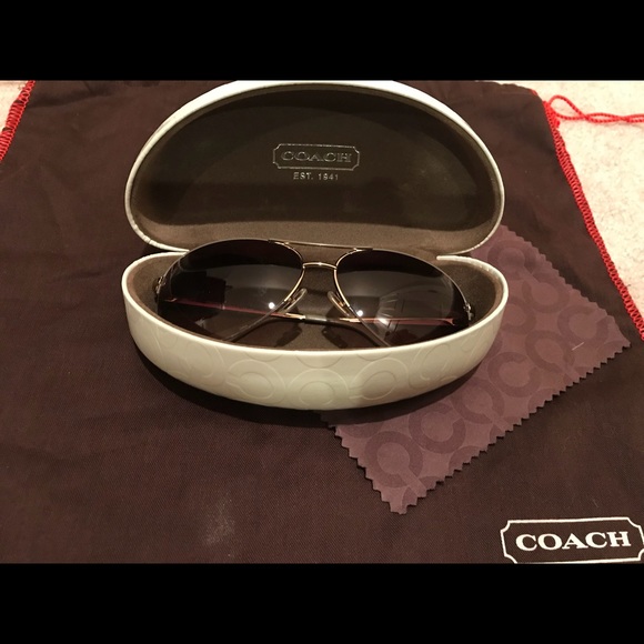 Coach Accessories - •••SOLD••• Coach Aviators in taupe